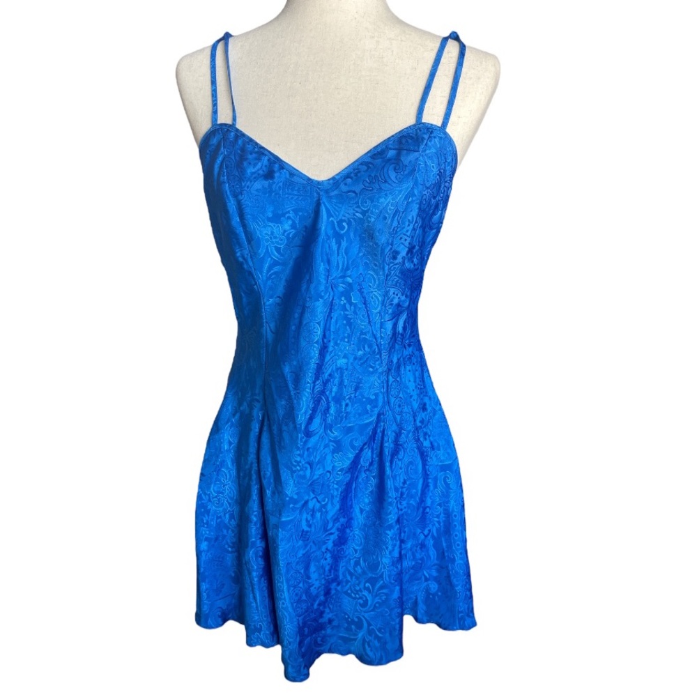 Victoria’s Secret blue slip dress vintage